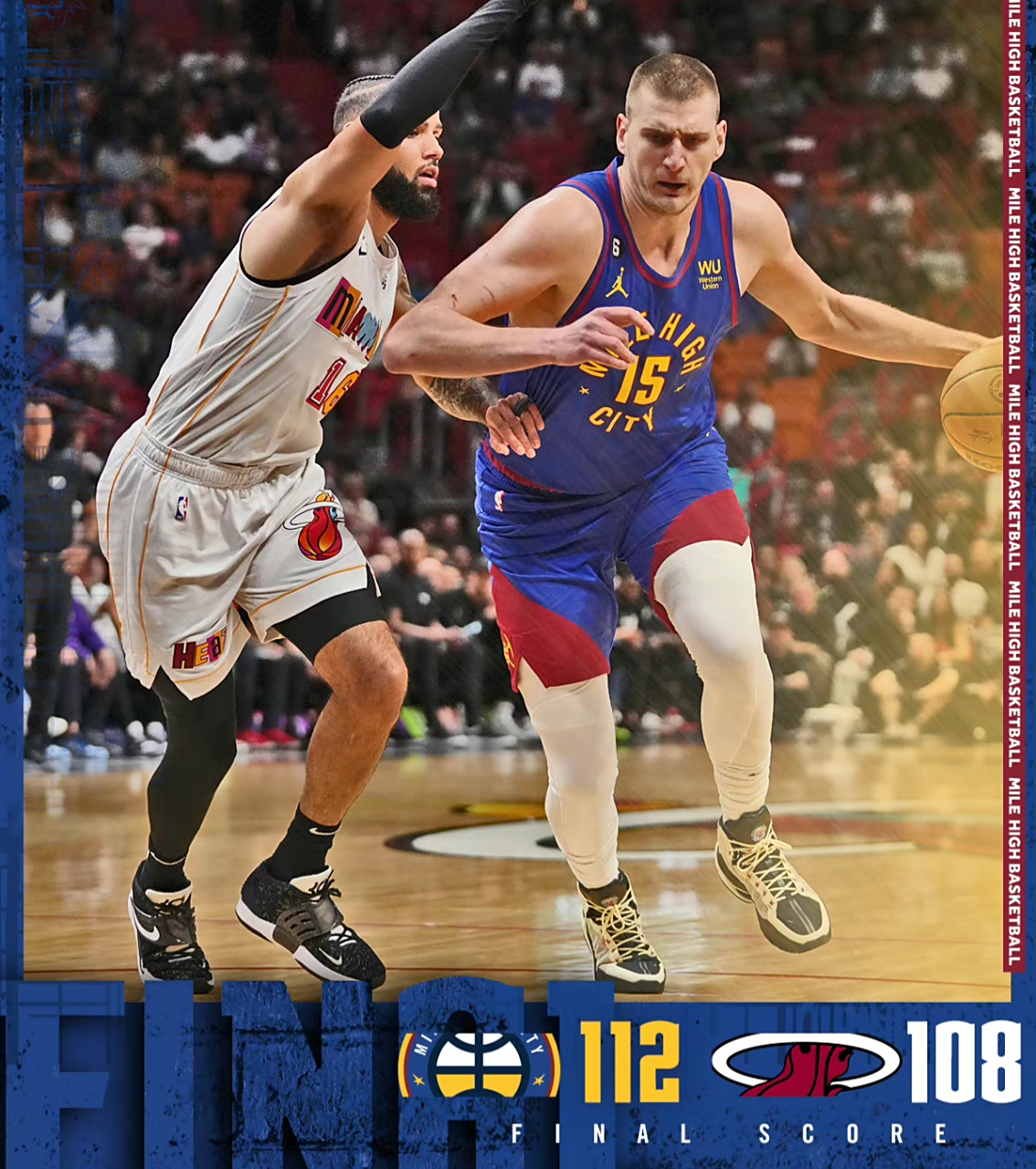 热火客场击败掘金，赢得连胜