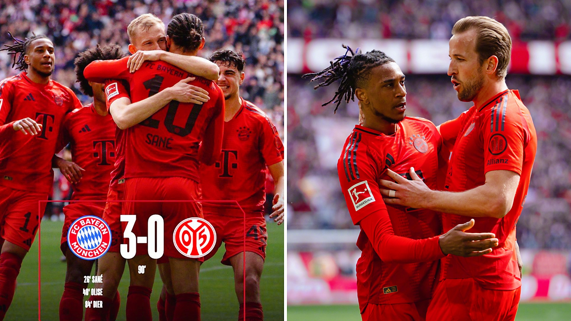 拜仁慕尼黑主场战胜勒沃库森，豪取德甲领先优势